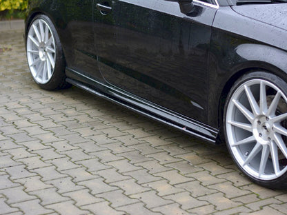 Maxton Design Side Skirts Diffusers Audi S3 / A3 S-line 8V / 8V FL Hatchback