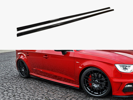 Maxton Design Side Skirts Diffusers Audi S3 / A3 S-Line 8V / 8V FL Sportback