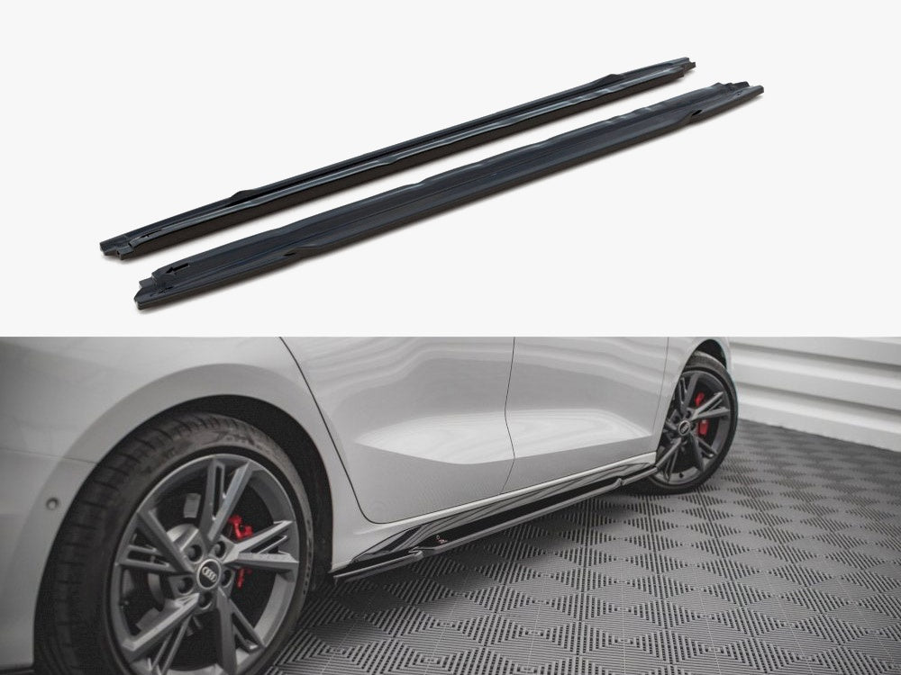 Maxton Design Side Skirts Diffusers V.1 Audi S3 / A3 S-Line 8Y