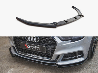 Maxton Design Front Splitter V.3 Audi S3 / A3 S-Line 8V Facelift Sedan (2016-2020)