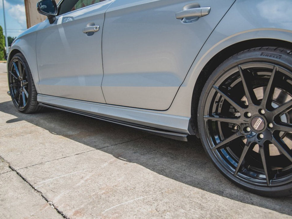 Maxton Design Side Skirts Diffusers V.2 Audi S3 Sedan 8V Facelift (2016-2020)