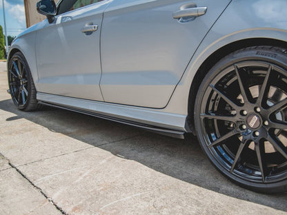 Maxton Design Side Skirts Diffusers V.2 Audi S3 Sedan 8V Facelift (2016-2020)