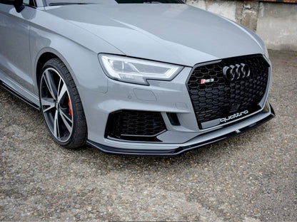 Maxton Design Front Splitter V.2 Audi RS3 8V Facelift Sedan (2017-2020)