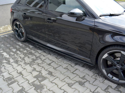 Maxton Design Racing Side Skirts Diffusers V.1 Audi RS3 8V Facelift Sportback (2017-20)