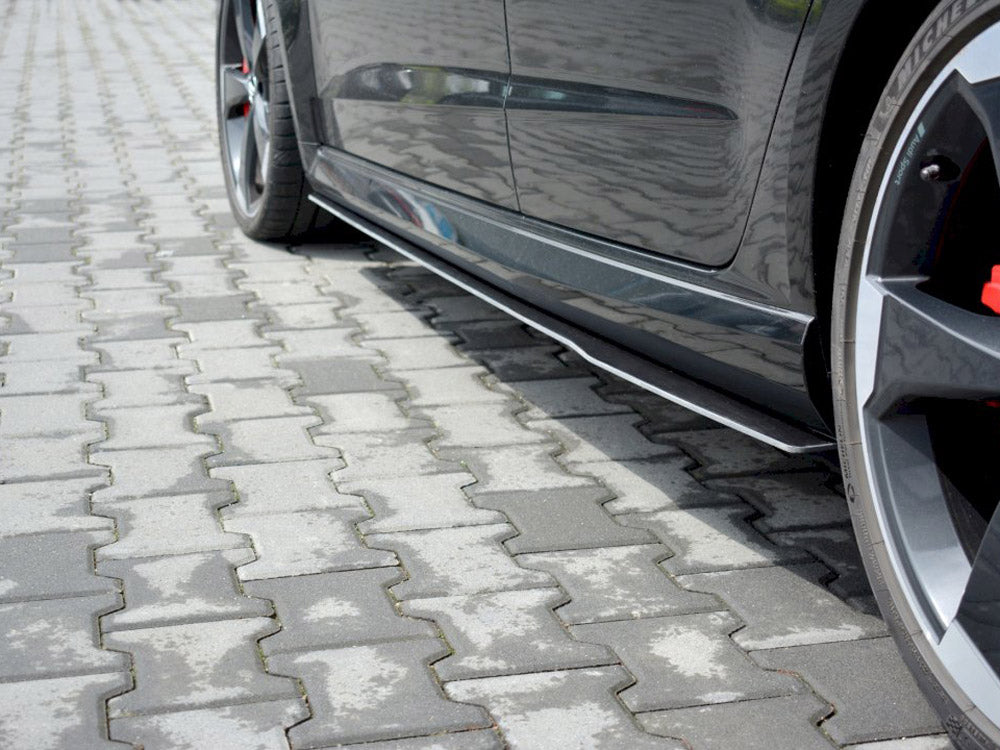 Maxton Design Racing Side Skirts Diffusers V.1 Audi RS3 8V Facelift Sportback (2017-20)