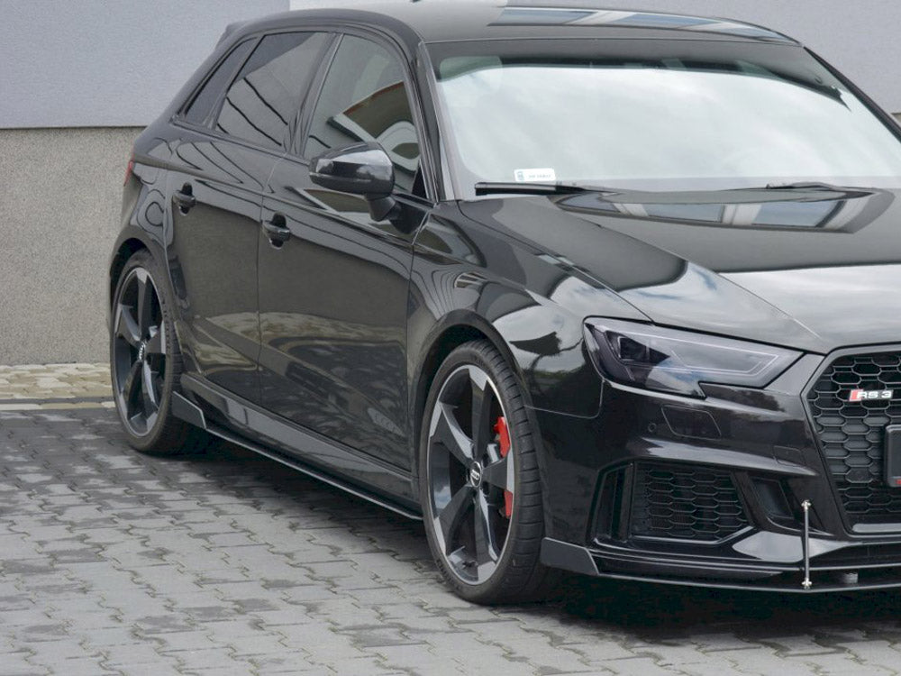 Maxton Design Racing Side Skirts Diffusers V.2 Audi RS3 8V Facelift Sportback (2017-20)