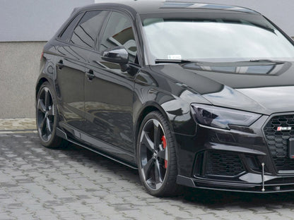 Maxton Design Racing Side Skirts Diffusers V.2 Audi RS3 8V Facelift Sportback (2017-20)