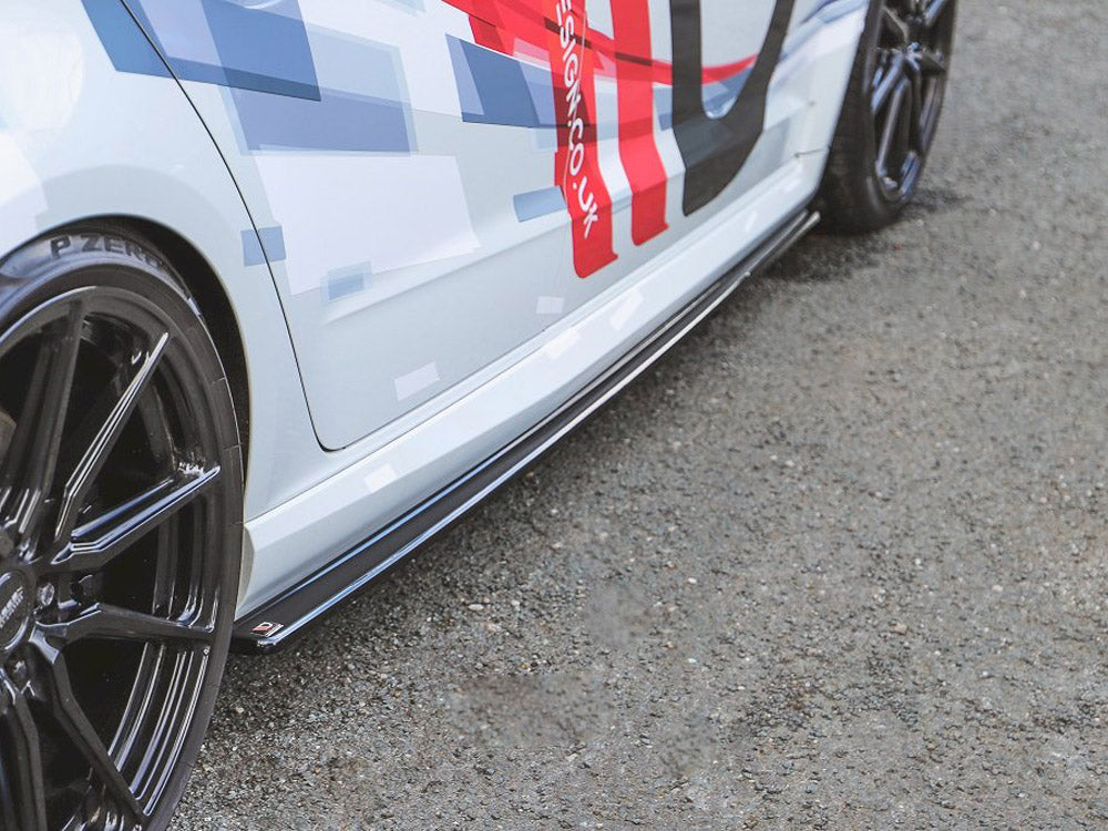 Maxton Design Side Skirts Diffusers Audi RS3 8V Facelift Sportback (2017-2020) - Carbon Look
