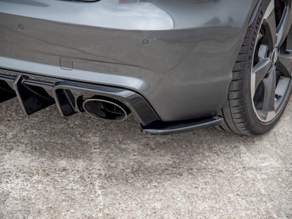 Maxton Design Rear Side Diffusers V2 Audi RS3 8V Sportback (2015-2016) - Carbon Look