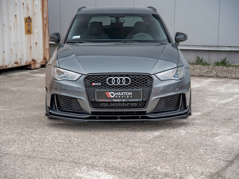 Maxton Design Street PRO Front Splitter + Flaps Audi RS3 8V Sportback