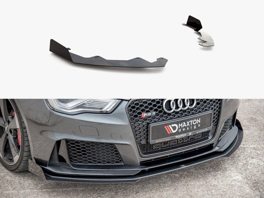 Maxton Design Front Splitter Flaps Audi RS3 8V Sportback