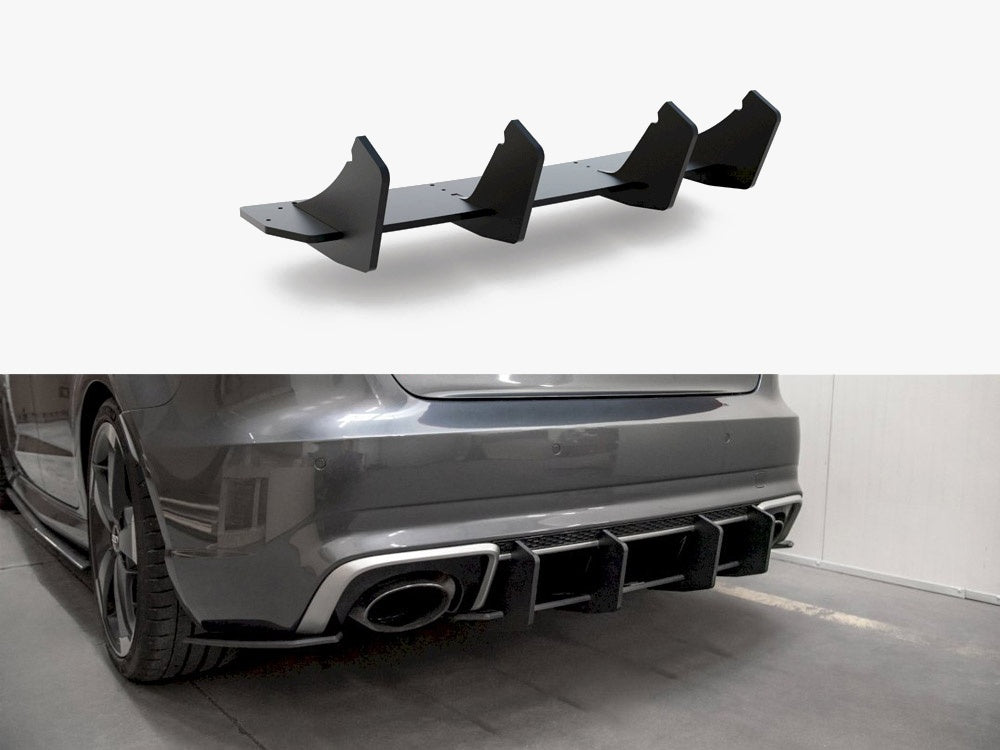 Maxton Design Street PRO Rear Diffuser V.2 Audi RS3 8V Sportback