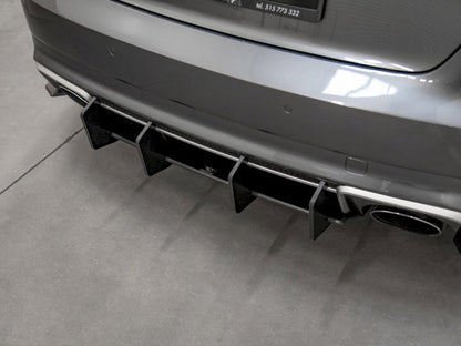 Maxton Design Street PRO Rear Diffuser V.2 Audi RS3 8V Sportback