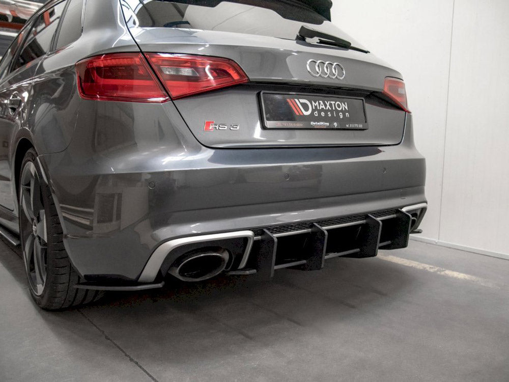 Maxton Design Street PRO Rear Diffuser V.2 Audi RS3 8V Sportback - Red