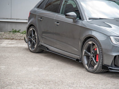 Maxton Design Side Skirt Flaps Audi RS3 8V Sportback