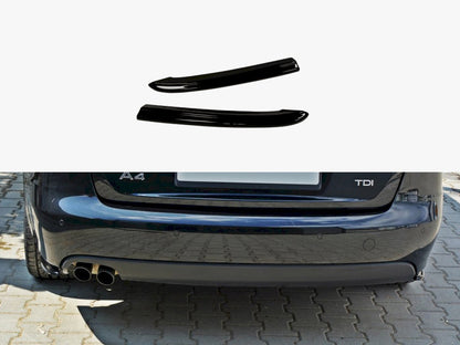 Maxton Design Rear Side Splitters Audi A4 B8 - Carbon Look