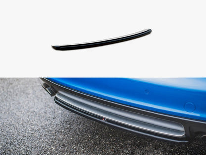 Maxton Design Central Rear Splitter Audi S4/ A4 S-line B8 Sedan (2008-2011)
