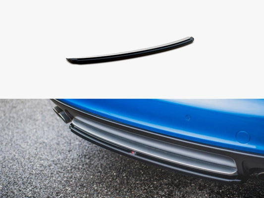 Maxton Design Central Rear Splitter Audi S4/ A4 S-line B8 Sedan (2008-2011)