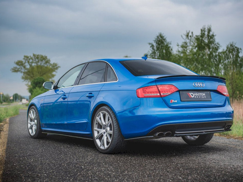 Maxton Design Central Rear Splitter Audi S4/ A4 S-line B8 Sedan (2008-2011) - Carbon Look