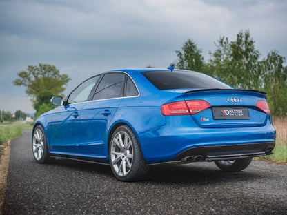 Maxton Design Central Rear Splitter Audi S4/ A4 S-line B8 Sedan (2008-2011) - Carbon Look
