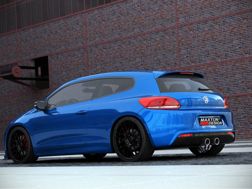 Maxton Design Rear Valance VW Scirocco III  R With 2 Exhaust Holes