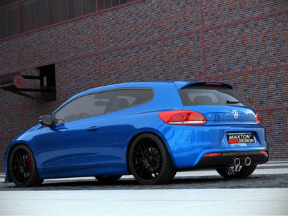 Maxton Design Rear Valance VW Scirocco III  R With 2 Exhaust Holes