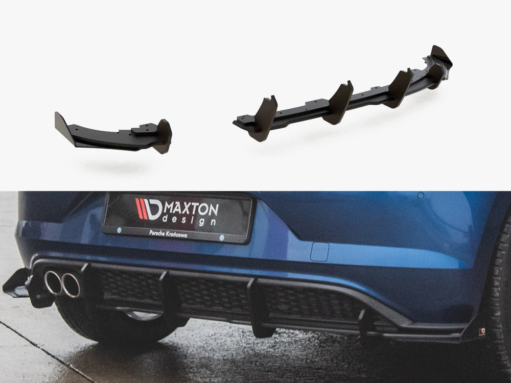 Maxton Design Street PRO Rear Valance + Flaps VW Polo GTI Mk6