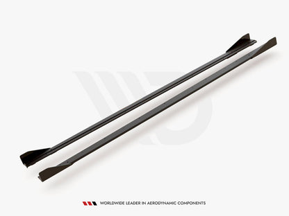 Maxton Design Street PRO Side Skirts Diffusers + Flaps VW Polo GTI Mk6