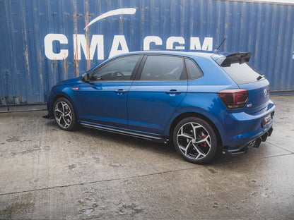 Maxton Design Street PRO Side Skirts Diffusers + Flaps VW Polo GTI Mk6