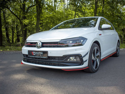 Maxton Design Front Splitter V.5 VW Polo Mk6 GTI - Carbon Look