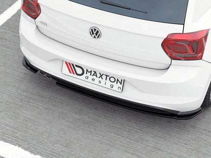 Maxton Design Rear Side Splitters V.2 Volkswagen Polo GTI / R-Line Mk6 - Textured