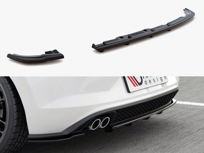 Maxton Design Rear Splitter (Vertical Bars) Volkswagen Polo GTI / R-Line Mk6