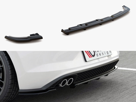 Maxton Design Rear Splitter (Vertical Bars) Volkswagen Polo GTI / R-Line Mk6