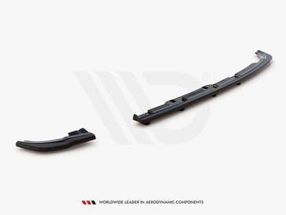 Maxton Design Rear Splitter (Vertical Bars) Volkswagen Polo GTI / R-Line Mk6 - Carbon Look