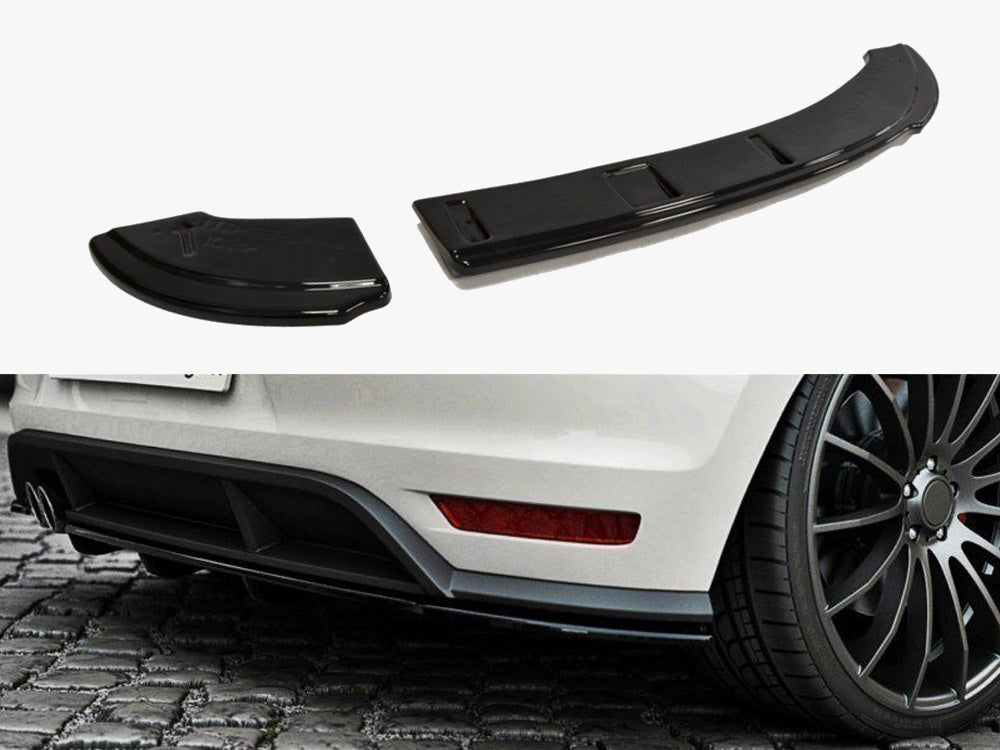 Maxton Design Rear Splitter (Vertical Bars) Volkswagen Polo GTI Mk5 Facelift