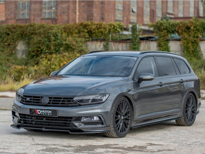 Maxton Design Side Skirts Diffusers Volkswagen Passat R-line B8 (2015-2019) - Carbon Look