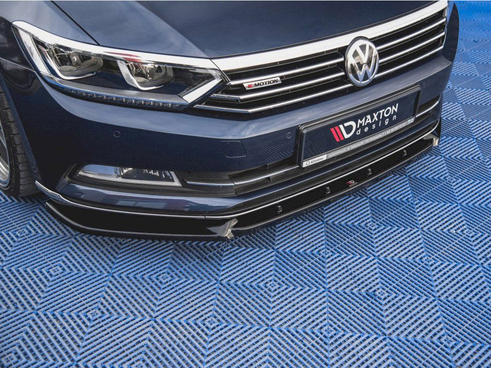 Maxton Design Front Splitter V.2 Volkswagen Passat B8 - Carbon Look