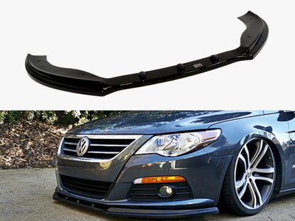 Maxton Design Front Splitter VW Passat CC Preface Model, Standard Bumper
