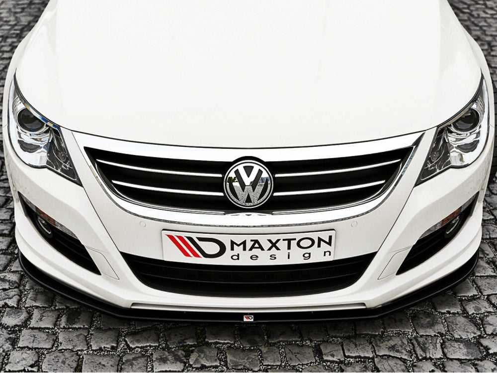 Maxton Design Front Splitter VW Passat CC R36 Rline (Preface) - Carbon Look