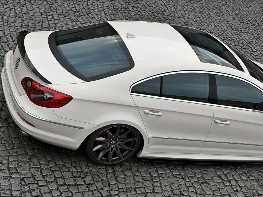 Maxton Design Rear Side Splitters VW Passat CC R36 Rline (Preface) - Carbon Look