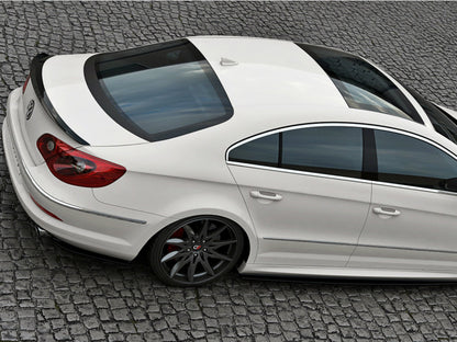 Maxton Design Rear Side Splitters VW Passat CC R36 Rline (Preface) - Carbon Look