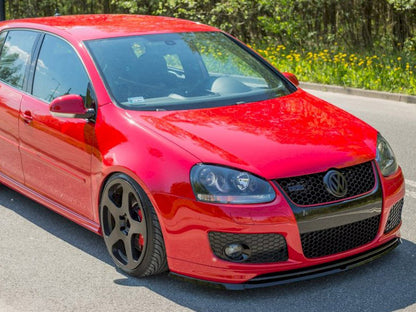 Maxton Design Front Splitter VW Golf V GTI (For GTI 30TH Front Bumper Spoiler) - Carbon Look