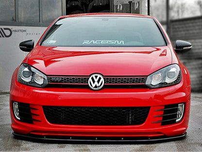 Maxton Design Front Splitter VER.2 VW Golf VI (For Golf GTI 35TH)