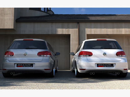 Maxton Design Rear Valance VW Golf VI With 2 Exhaust HOLE