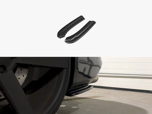 Maxton Design Rear Side Splitters Audi S4 B8 Facelift (2012-UP) - Textured