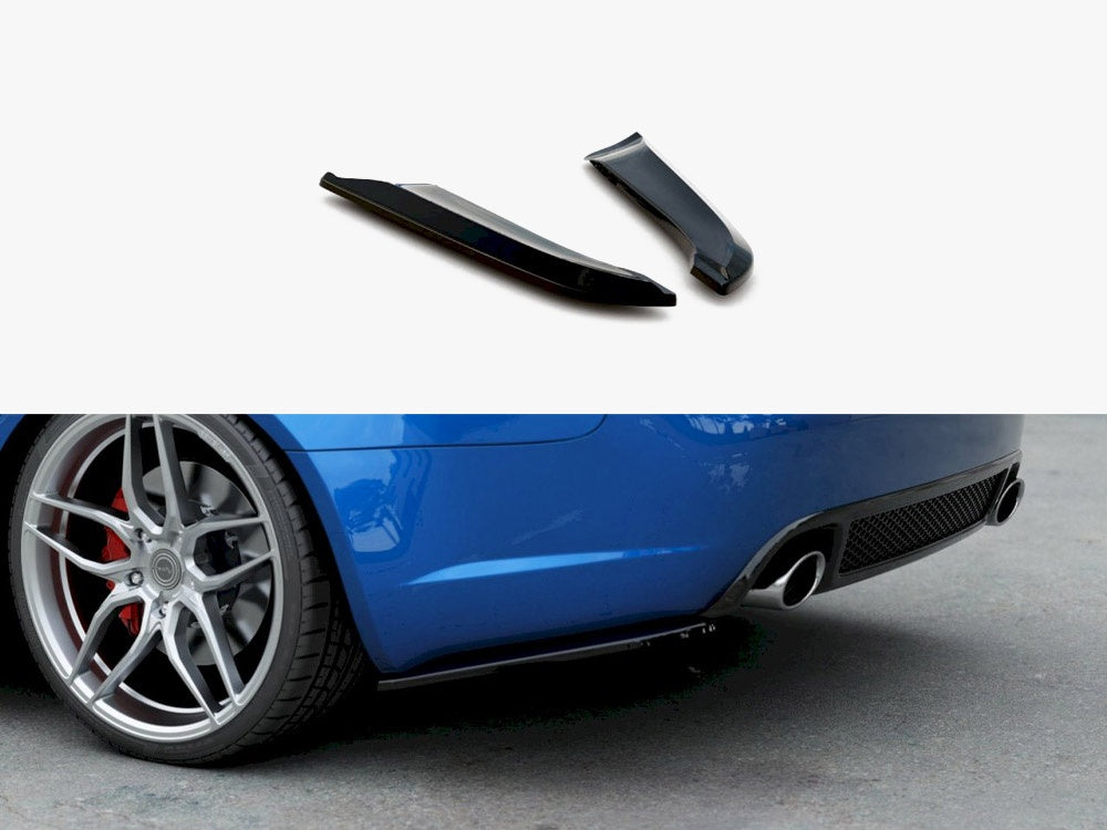 Maxton Design Rear Side Splitters V.1 Audi RS4 Sedan B7 - Textured