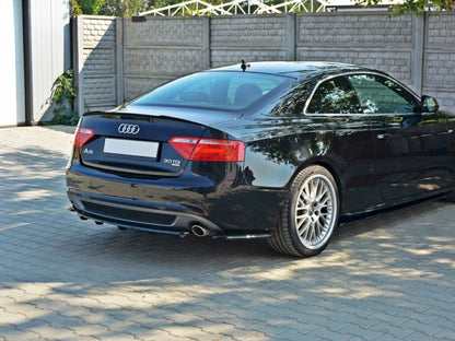 Maxton Design Central Rear Splitter (Vertical Bars) Audi A5 S-Line 8T