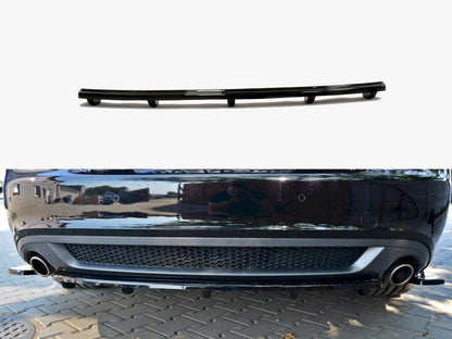 Maxton Design Central Rear Splitter (Vertical Bars) Audi A5 S-Line 8T