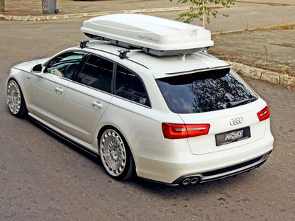 Maxton Design Central Rear Splitter Audi A6 C7 S-line Avant (2011-2014)