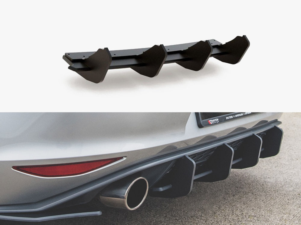 Maxton Design Street PRO Rear Diffuser V.2 VW Golf Mk7 GTI